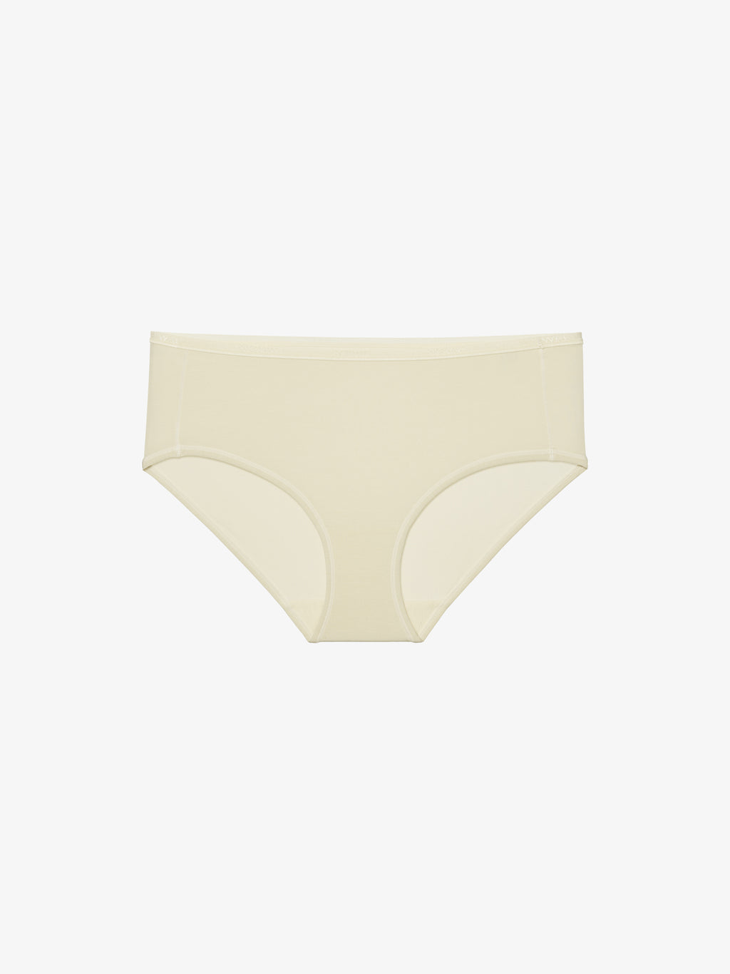 Flat lay image of beige brief