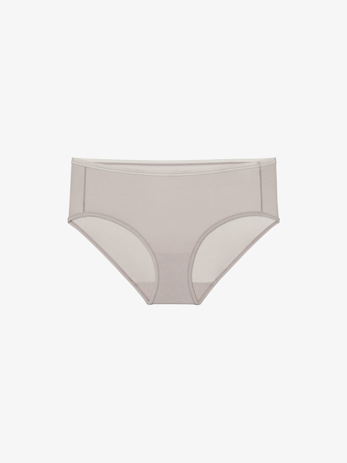 Flat lay image of gray brief