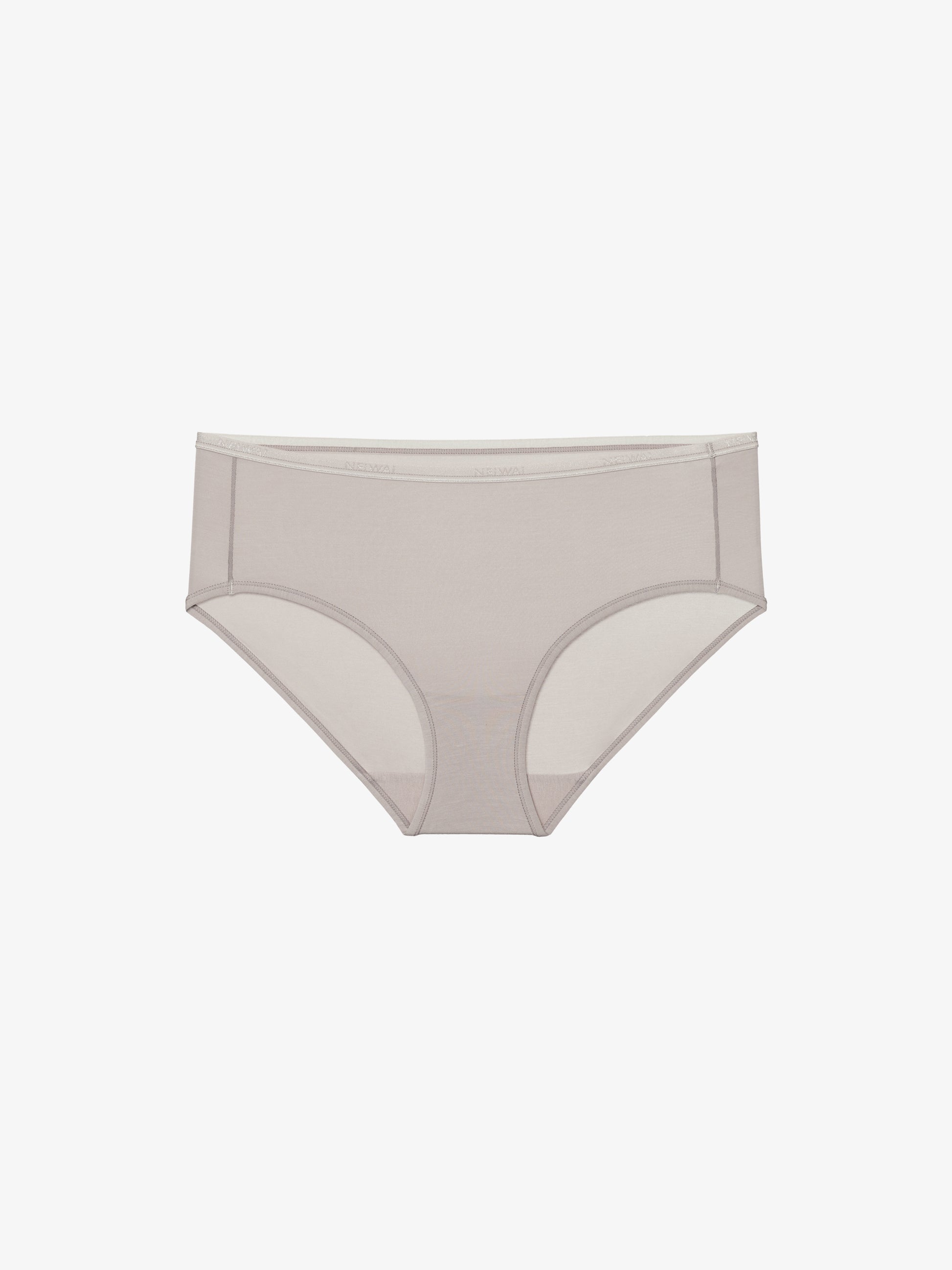 Flat lay image of gray brief