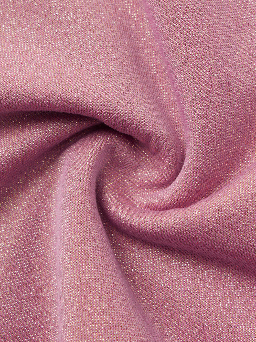 Closeup of pink metallic fabric