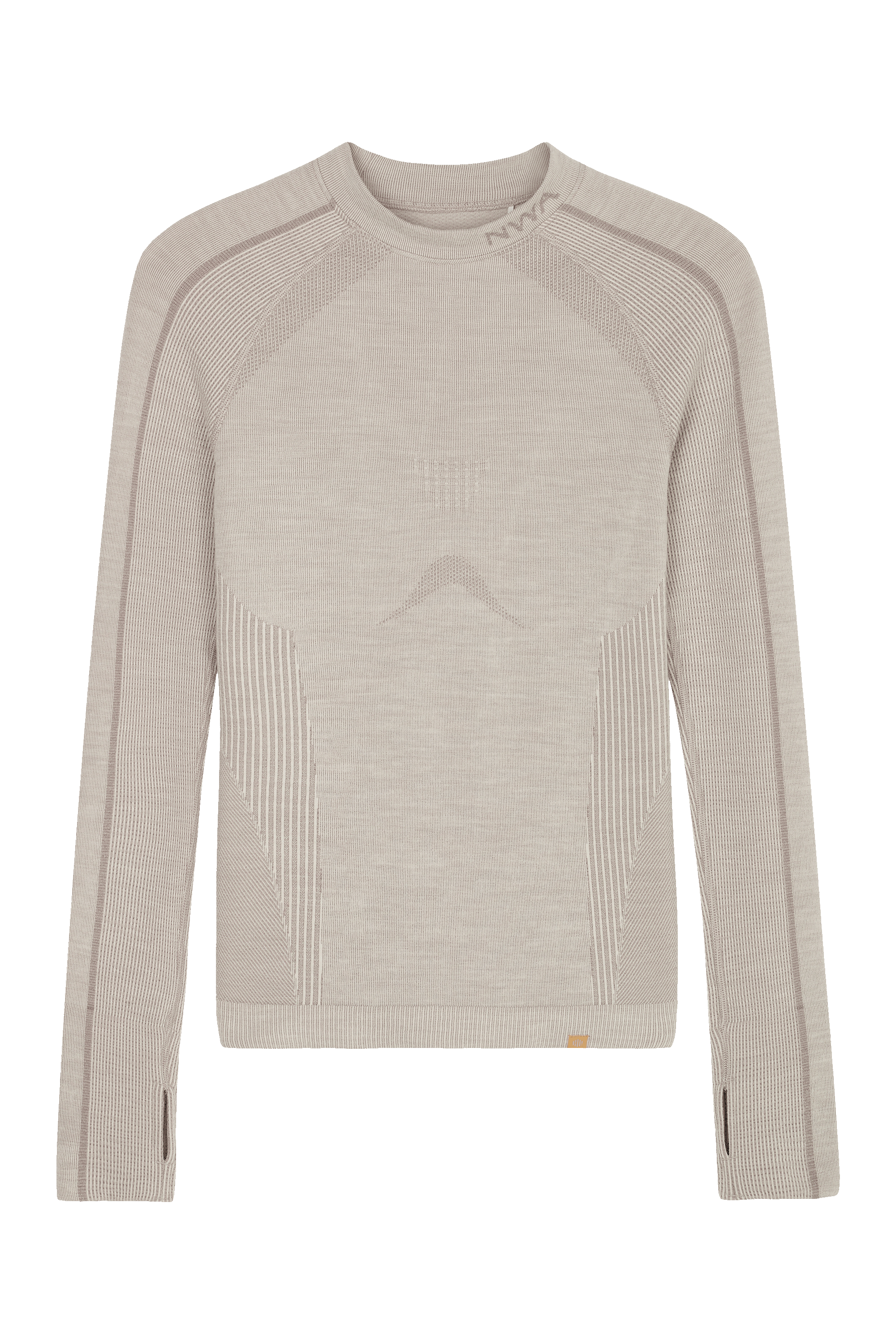 flat lay image of cream mock neck top