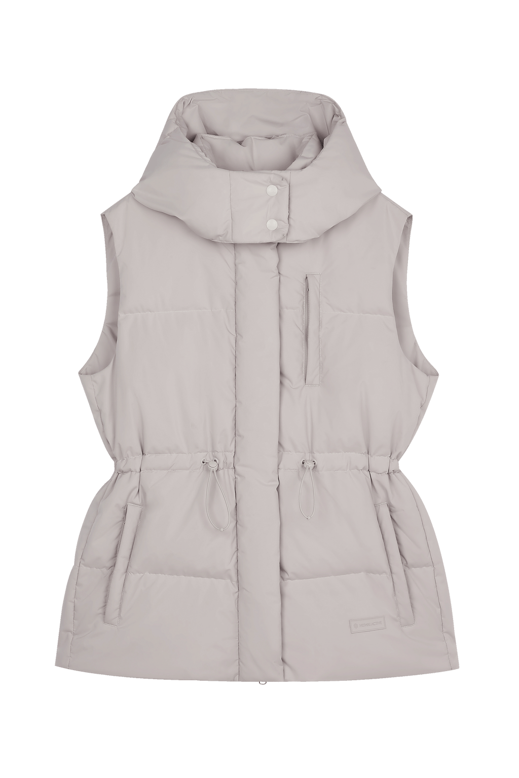 image of grey down vest