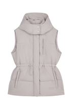 image of grey down vest