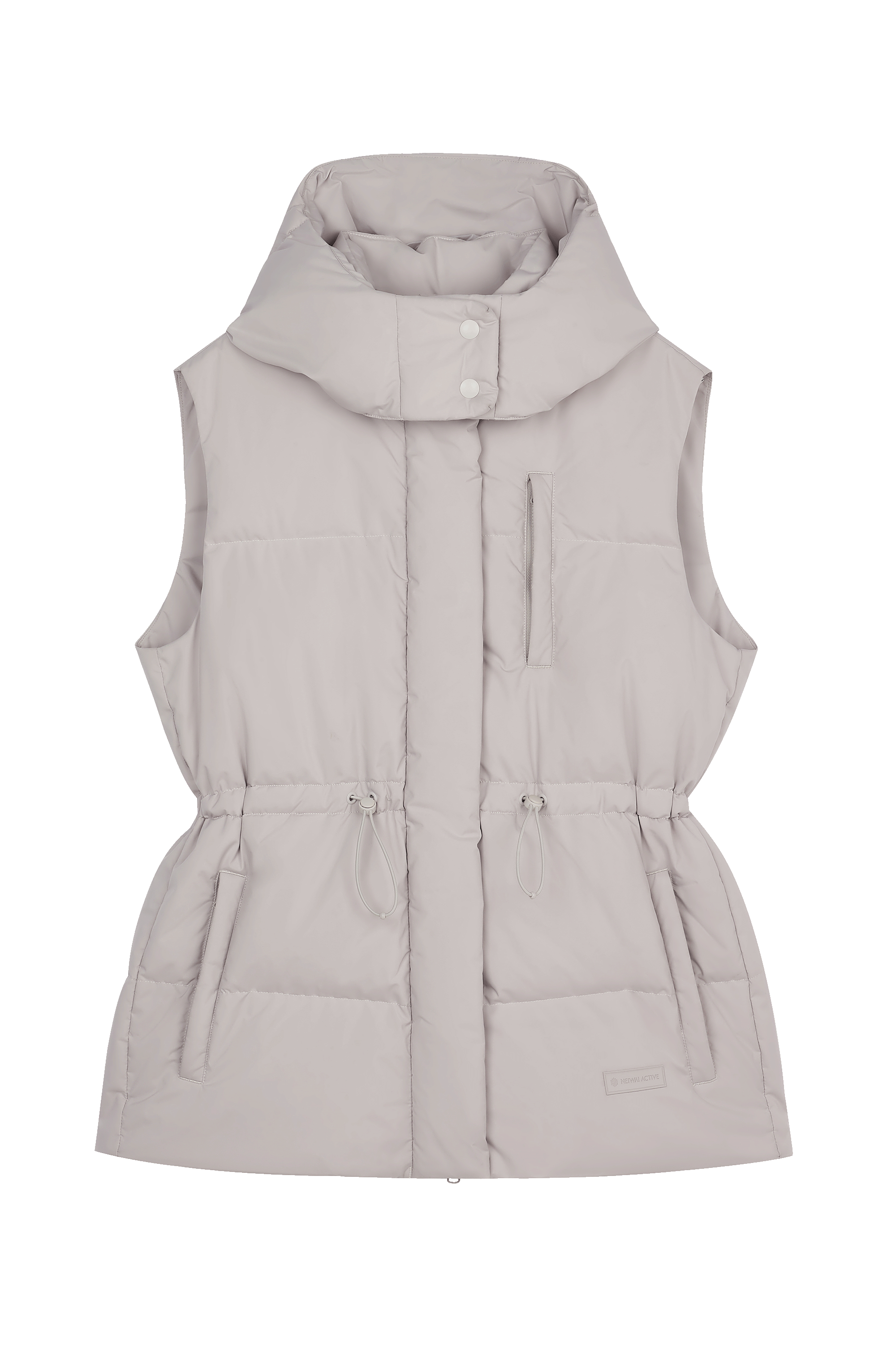 image of grey down vest