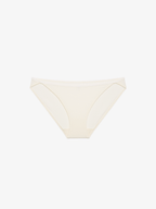 Flat lay of cream colored brief