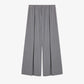 Flat lay of gray wide leg pants