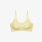 Flat lay of yellow bra.