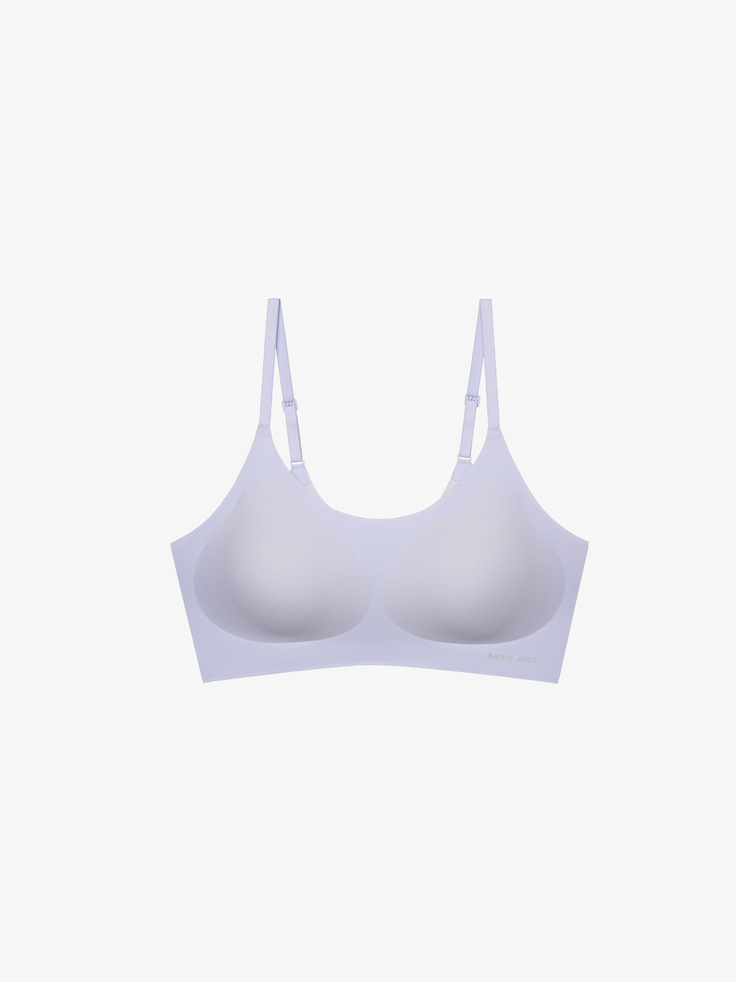 Flat lay of lilac purple bra.