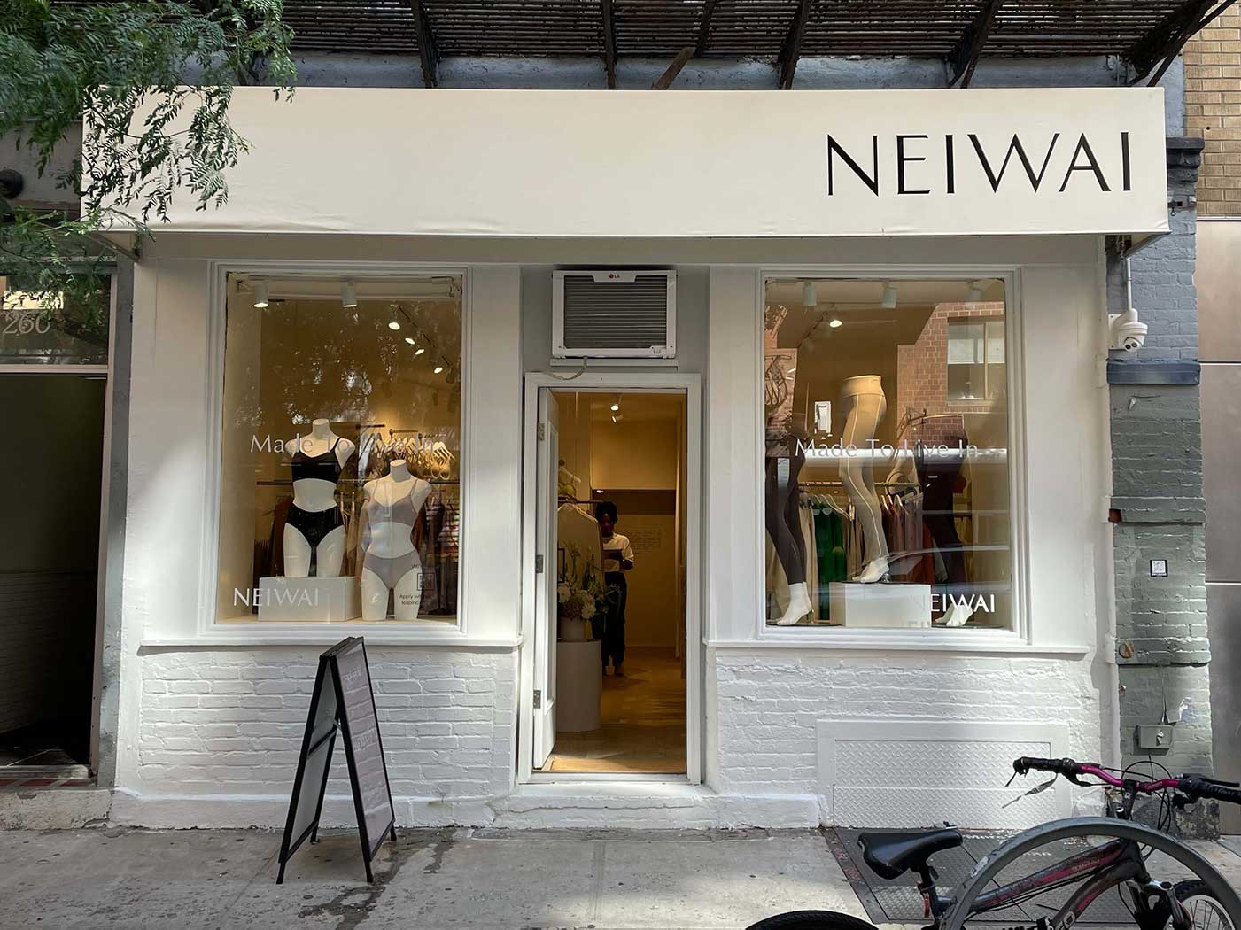 Image of NEIWAI storefront in New York City