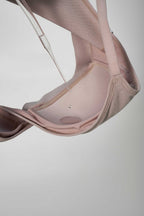 showcasing anti leak feature of the bra