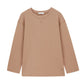 a coffee color pull over top