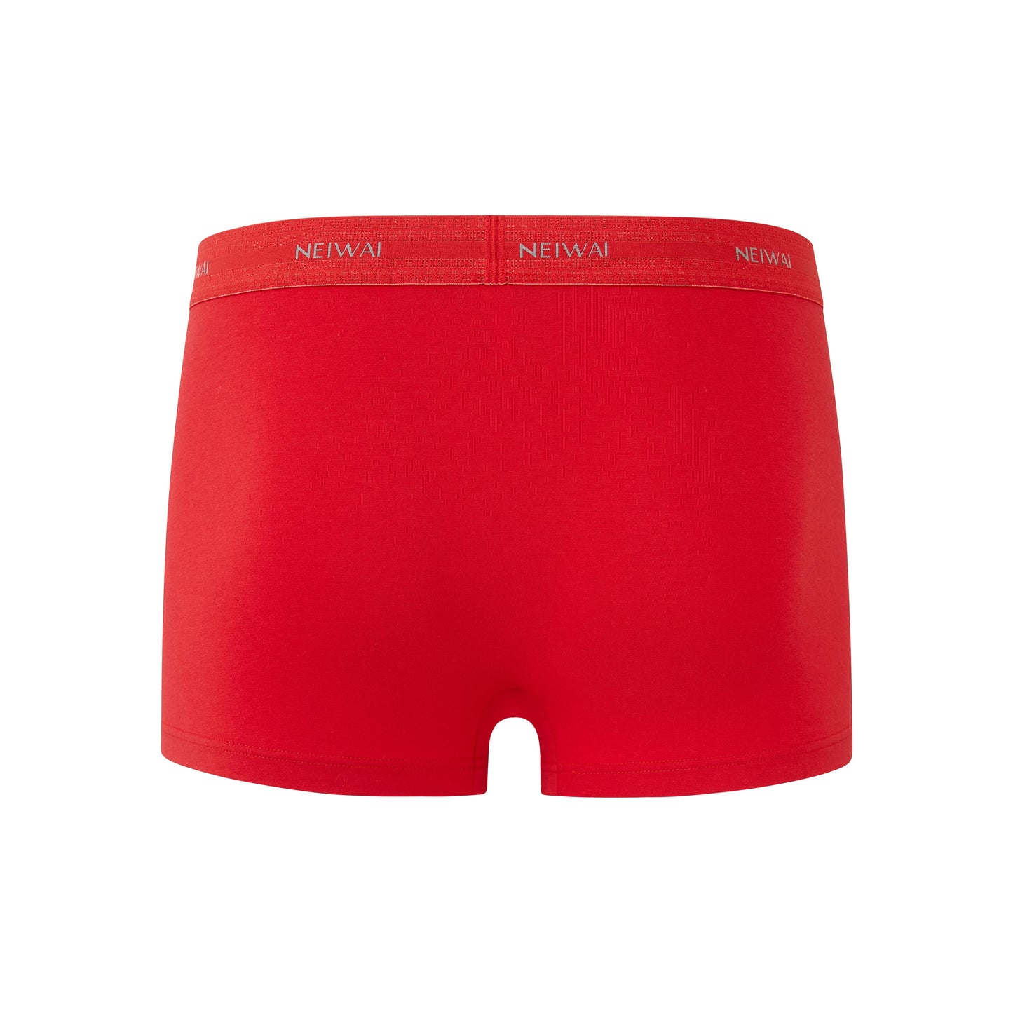 a pair of red brief from back