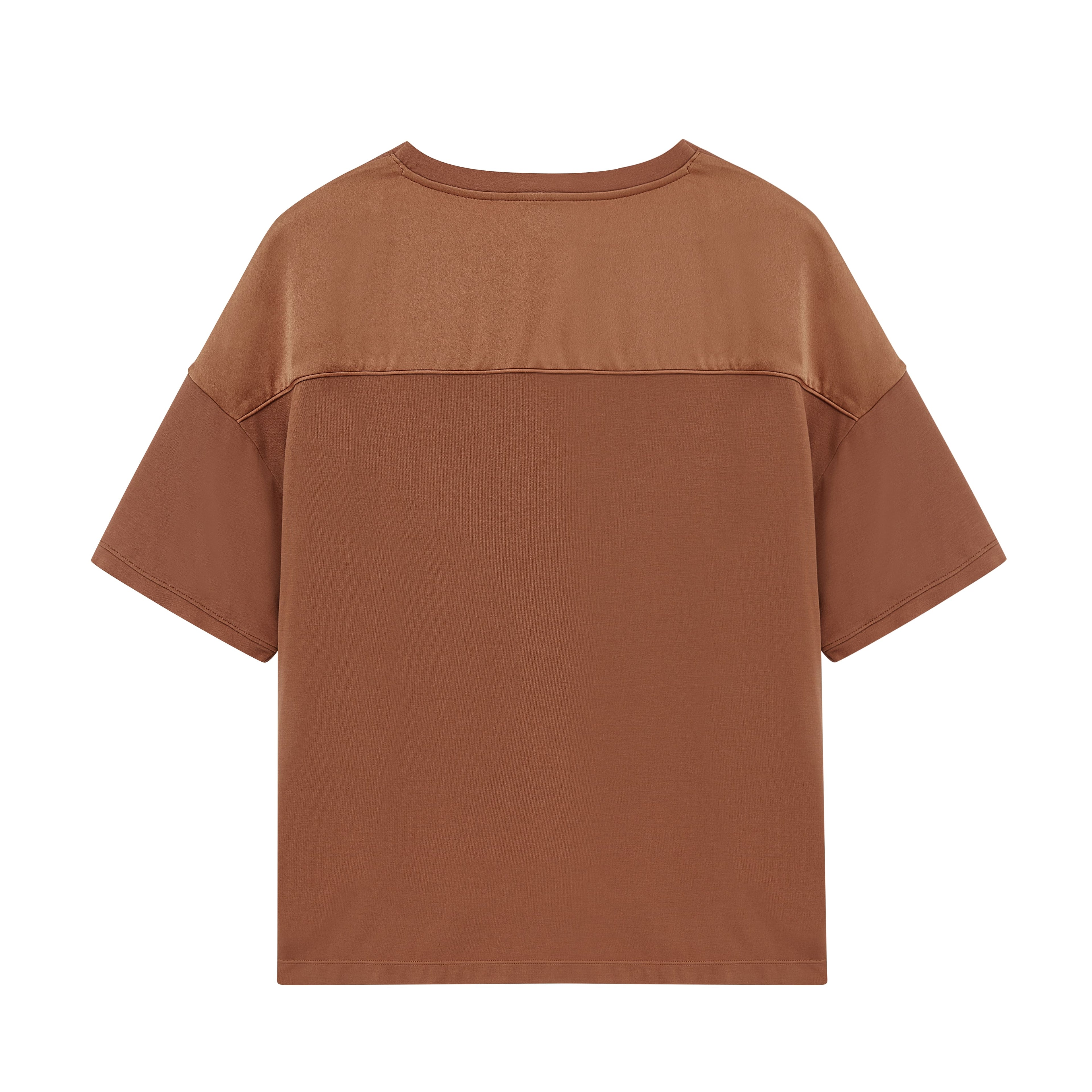 back of caramel pajama t-shirt
