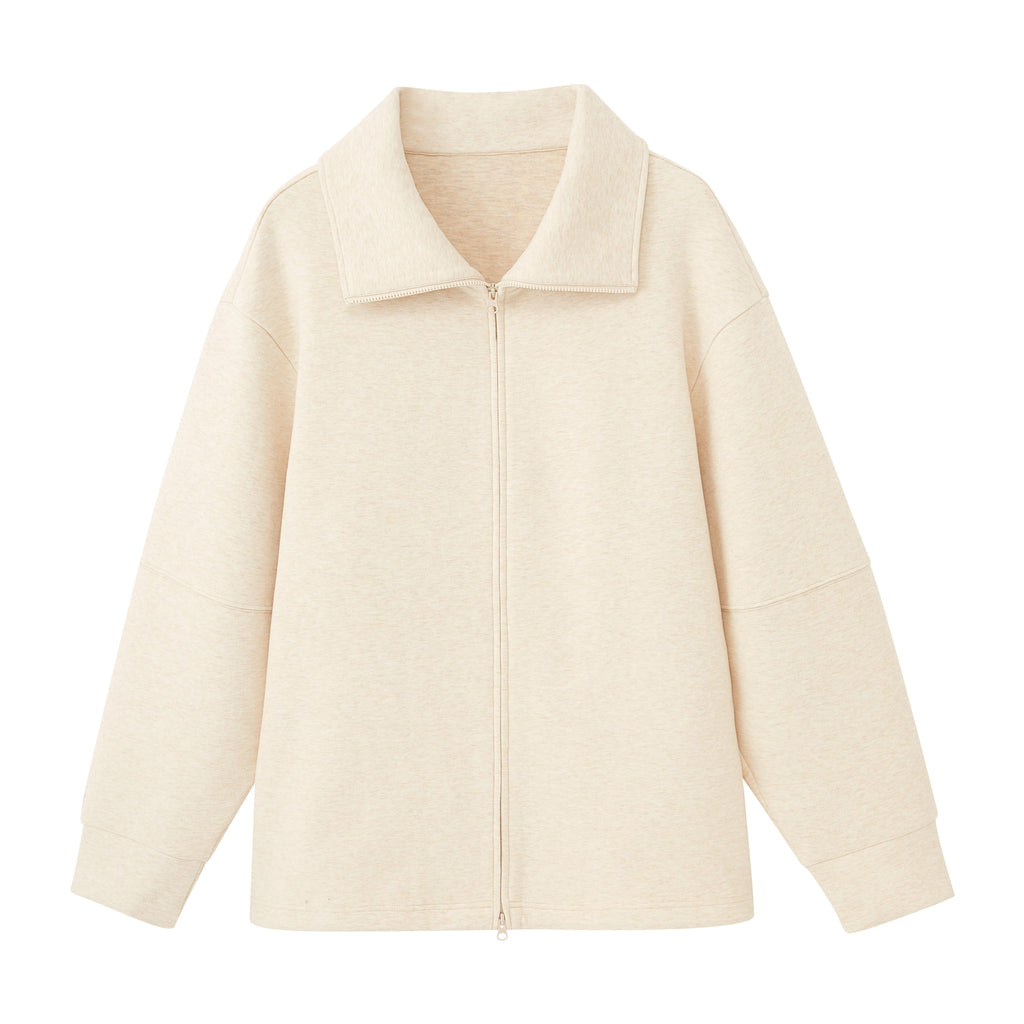 a off-white zip up jacket
