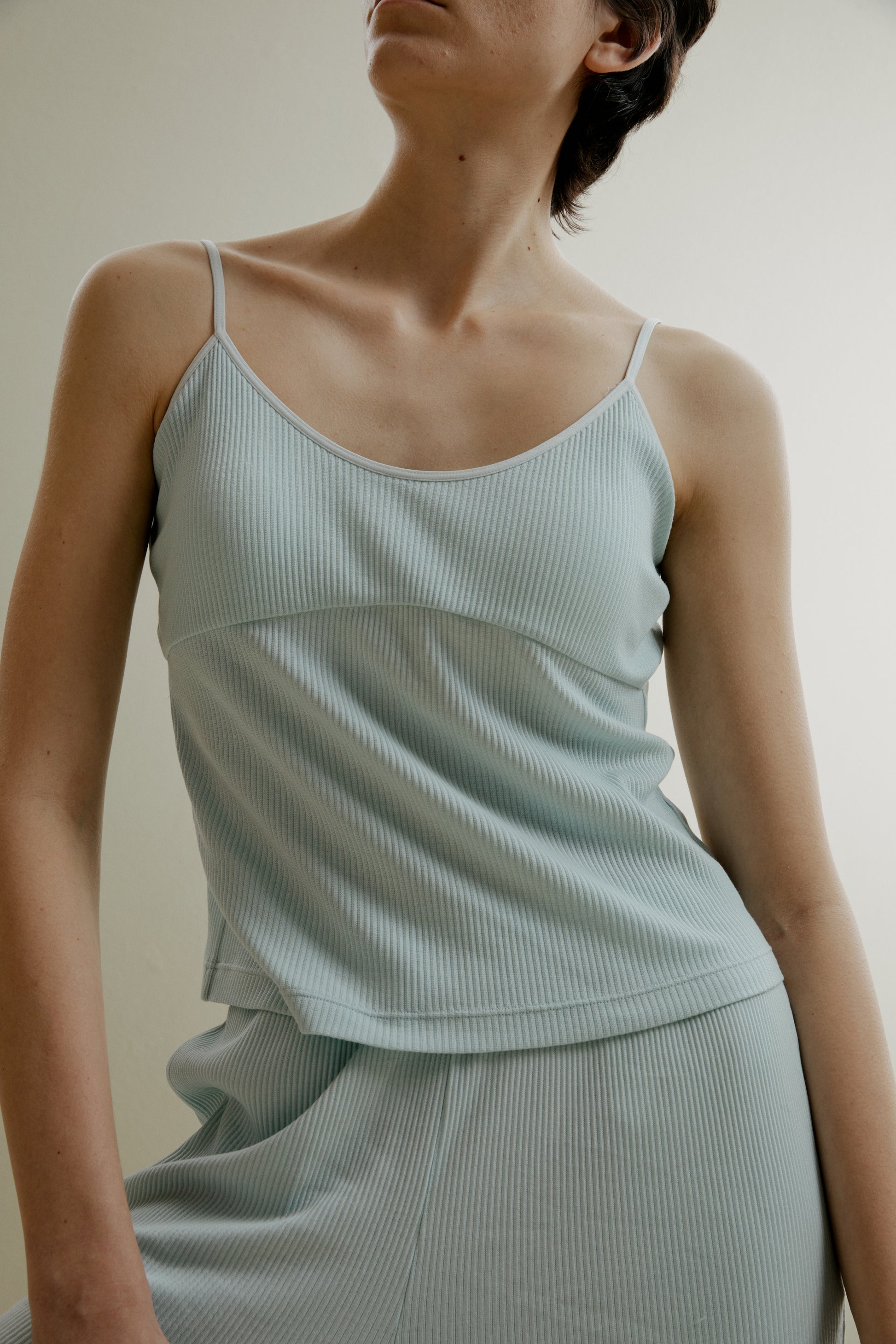 Organic cotton bust-lined cami