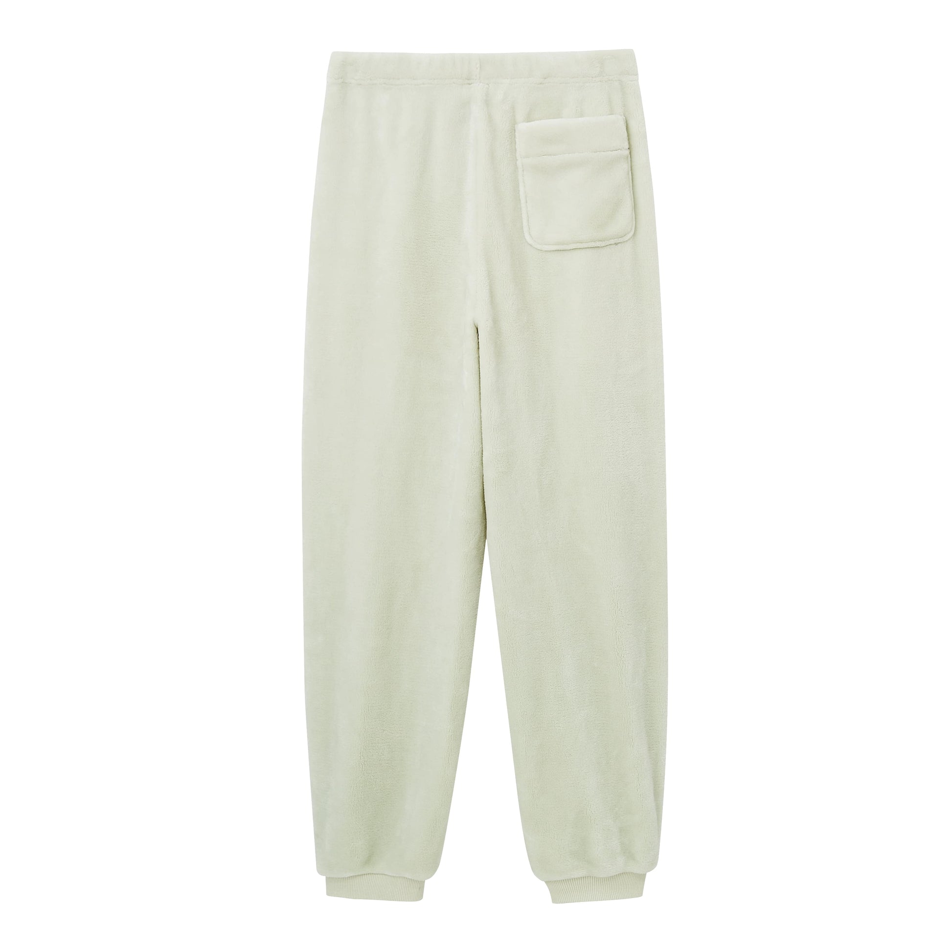 Light Blue Color Tapered Lounge Pants from back