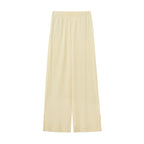 flat lay image of yellow pajama pants