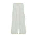 flat lay image of mint pajama pants