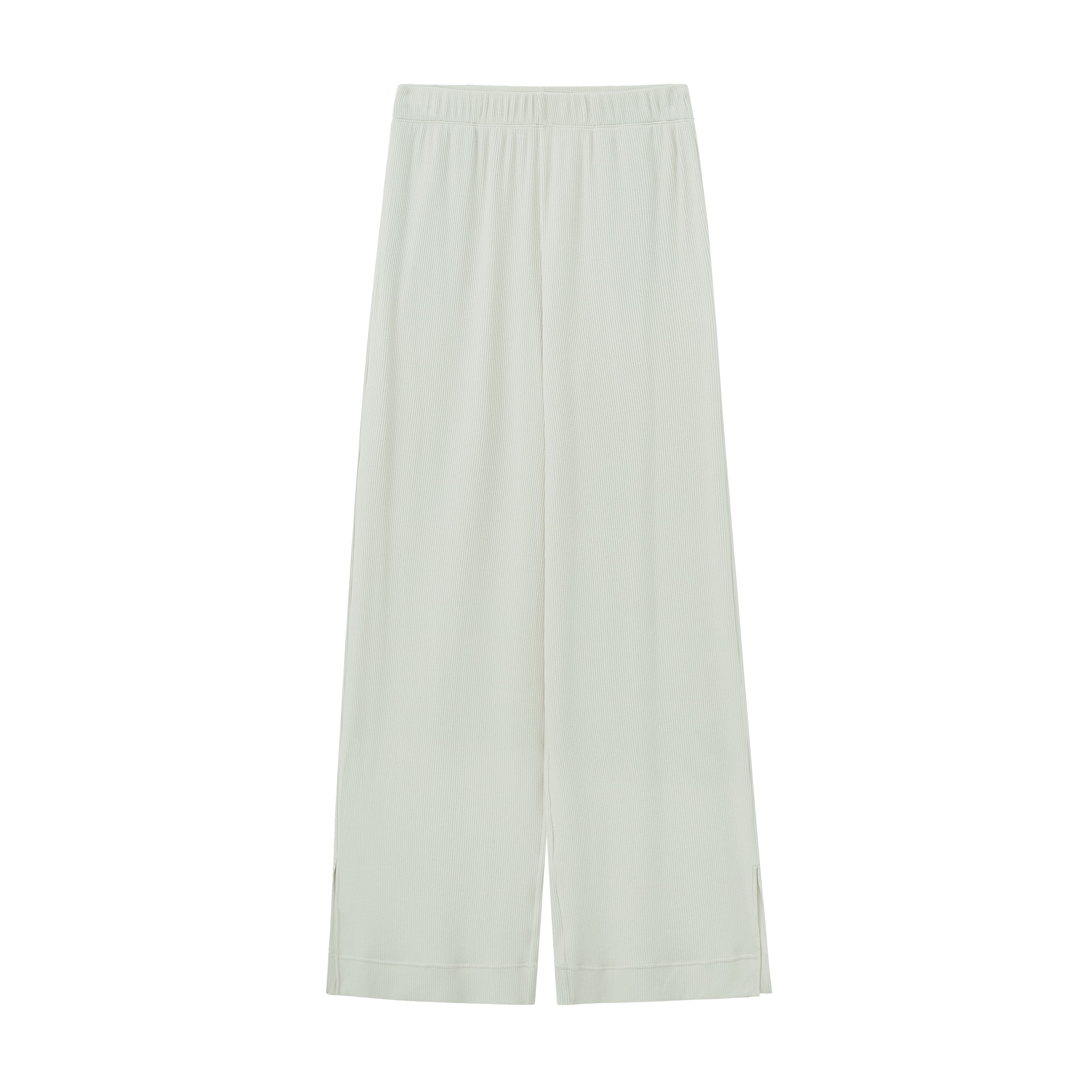 flat lay image of mint pajama pants