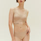 woman wearing nude color underwear
