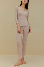 women in chai thermal underwear set