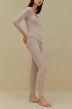 women in chai thermal underwear set