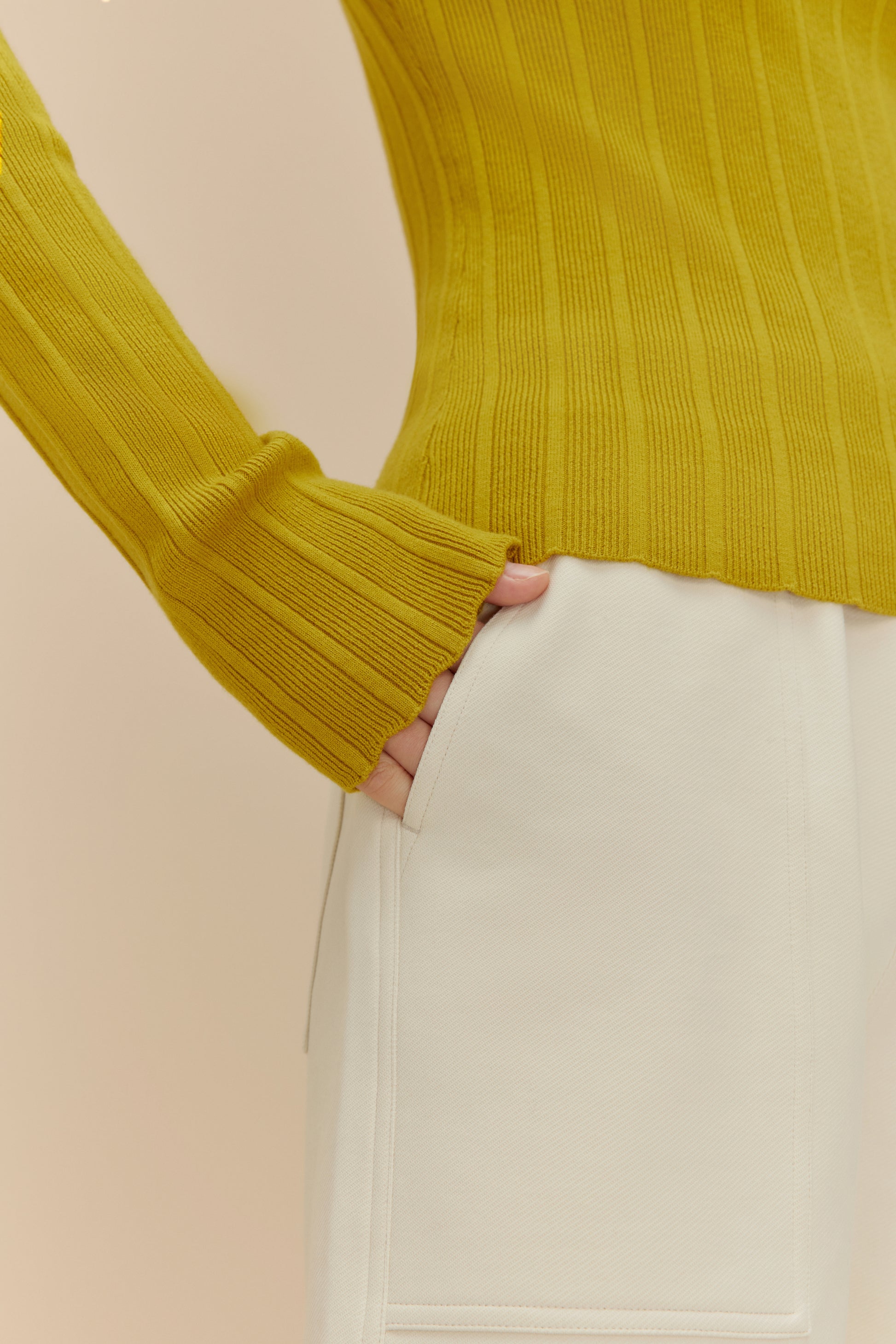 Knitted Ribbed Sweater – NEIWAI - Main Image