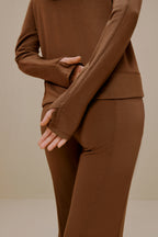 Close-up of a brown top