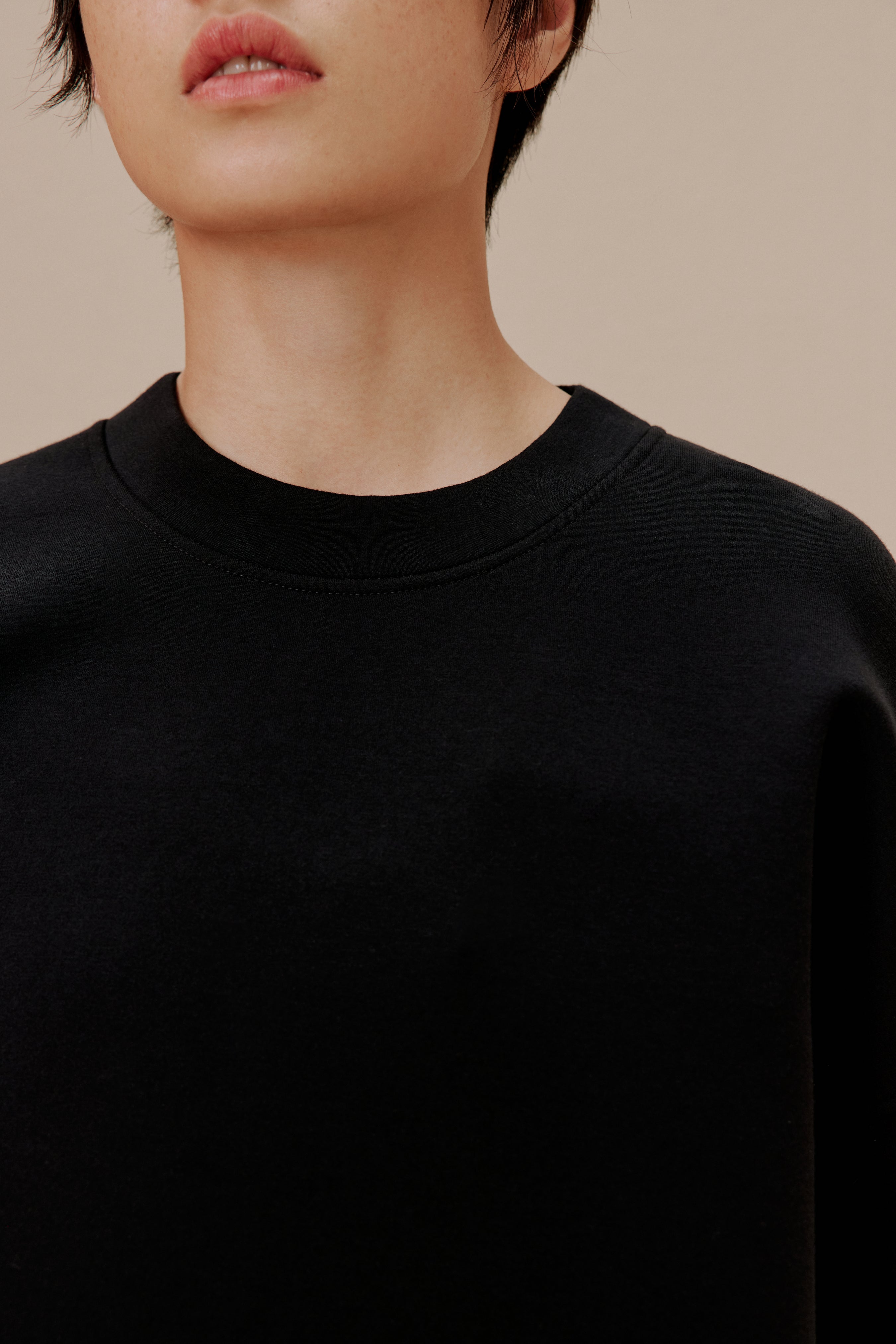 Close-up of black top