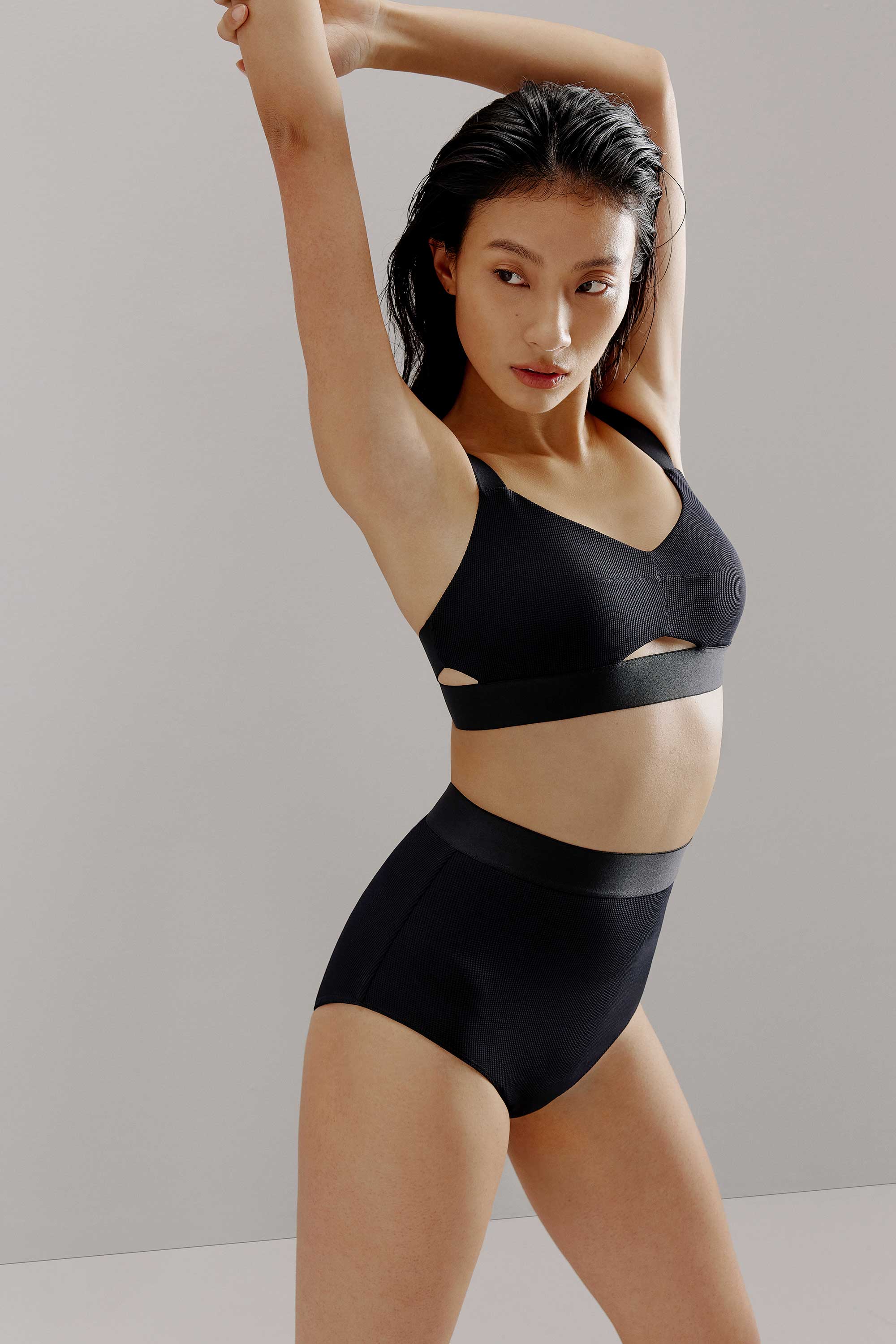 Monki high hot sale waist bikini