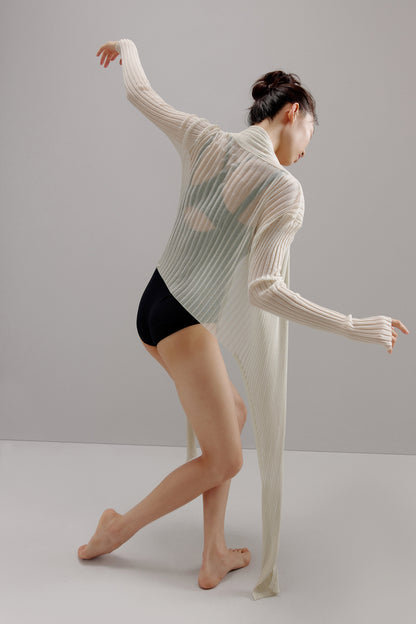 Ballet Ribbed Cardigan