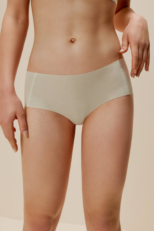 woman in off white brief