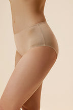 woman in tan underwear