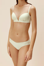 women in white bra and brief