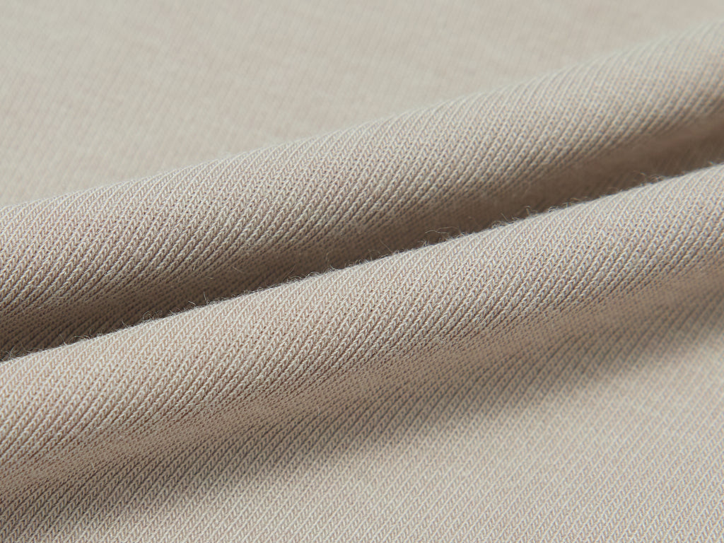 Close-up of light gray fabric