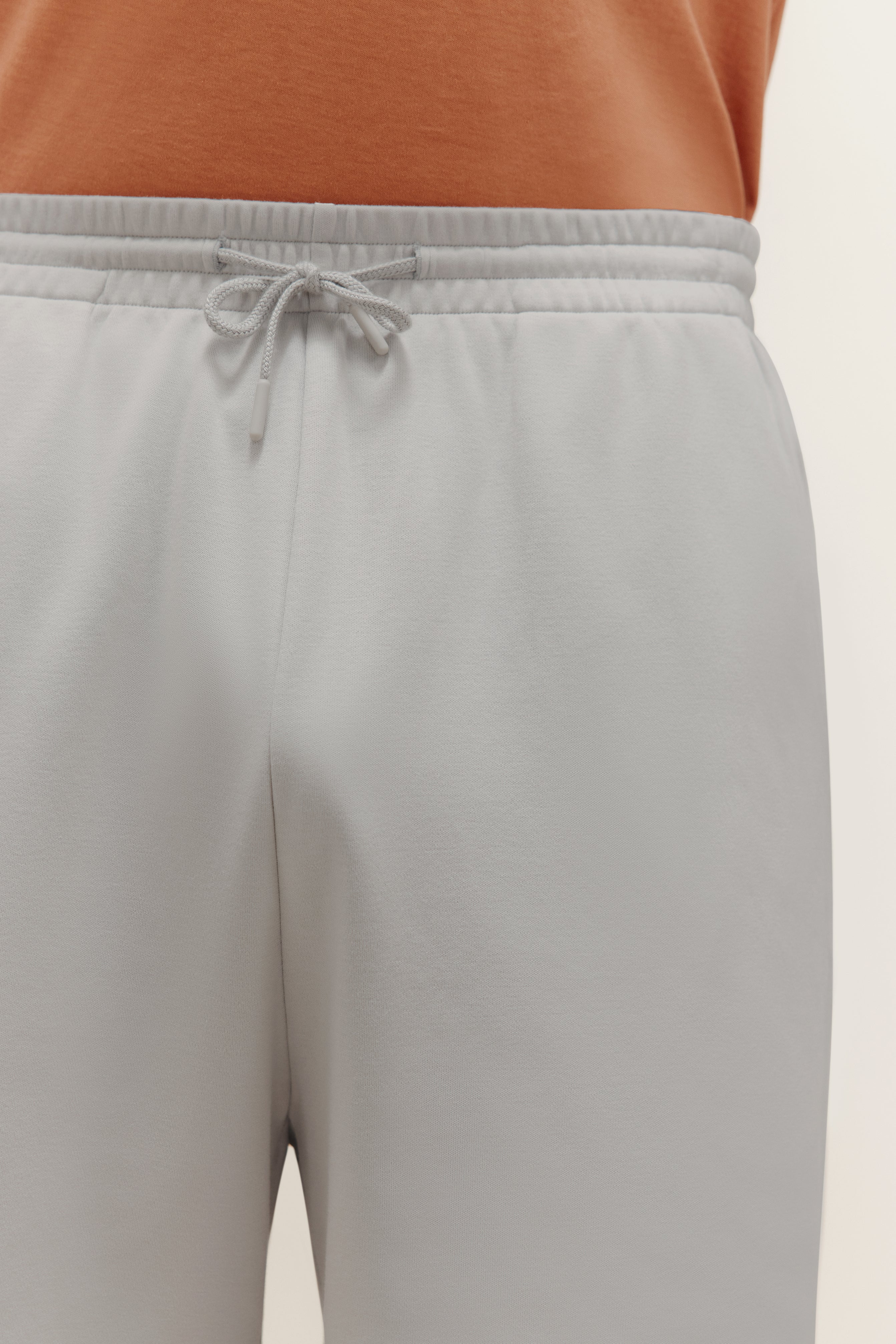 man in grey shorts