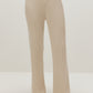 ivory flare knitted pants