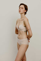 woman in bra and brief