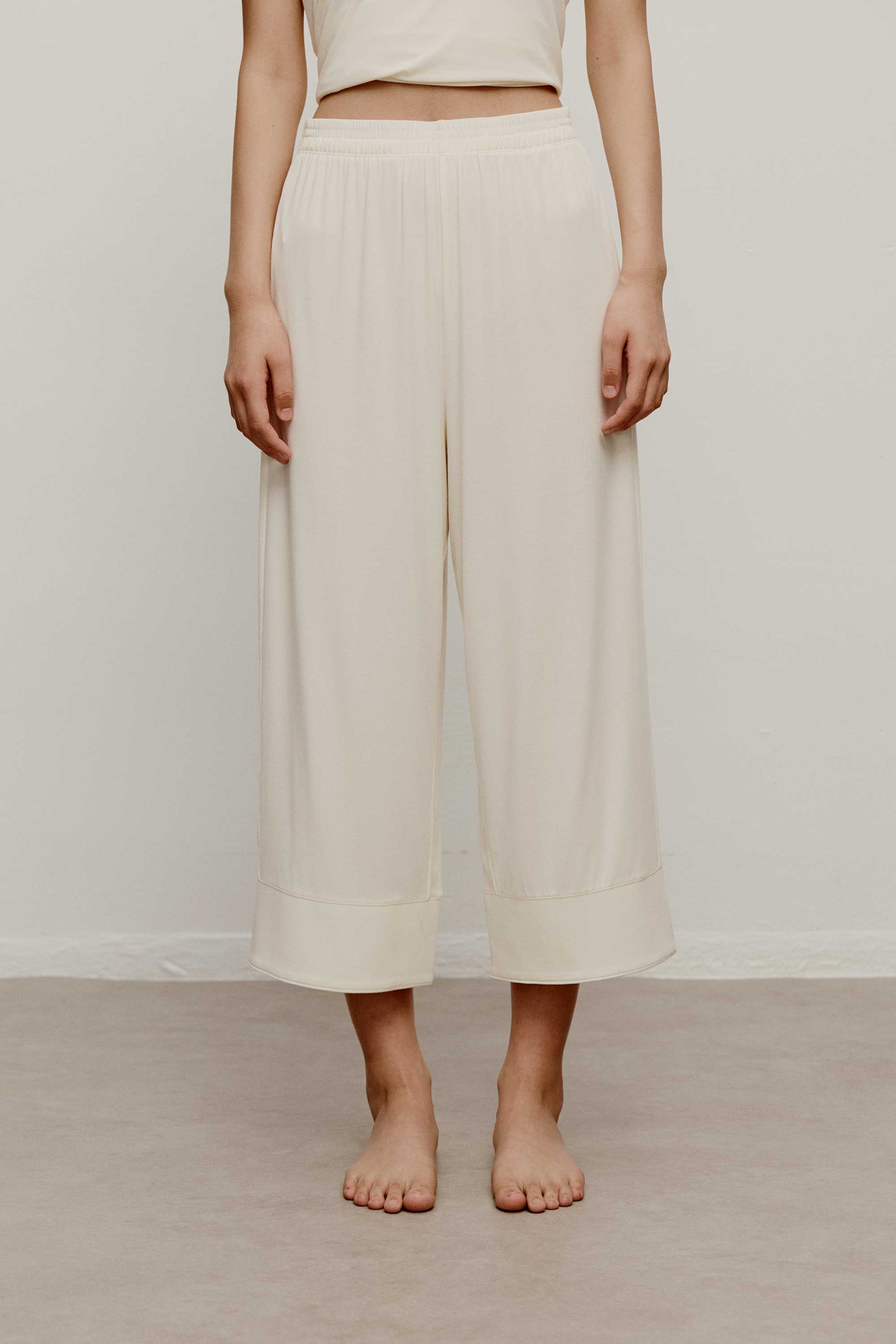 off white pajama pants