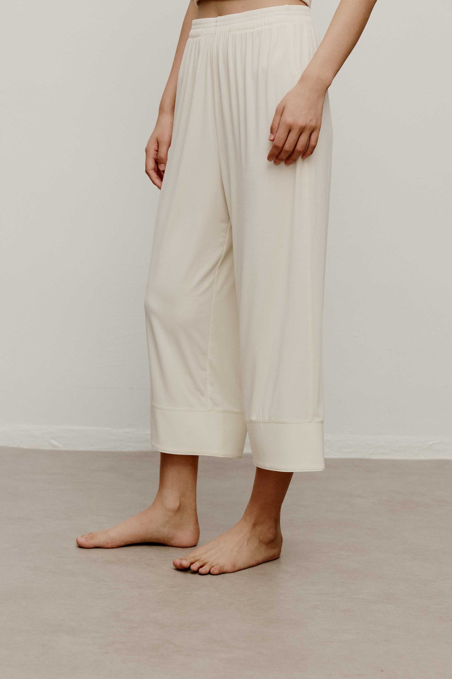 off white pajama pants