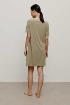back of the green pajama dress