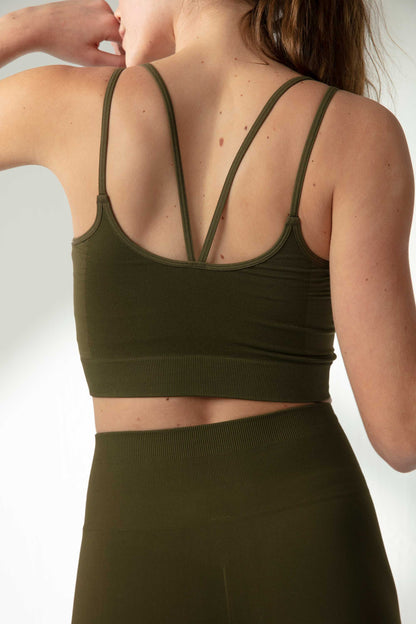 back of sports bra