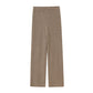 brown flare knitted pants back flat lay