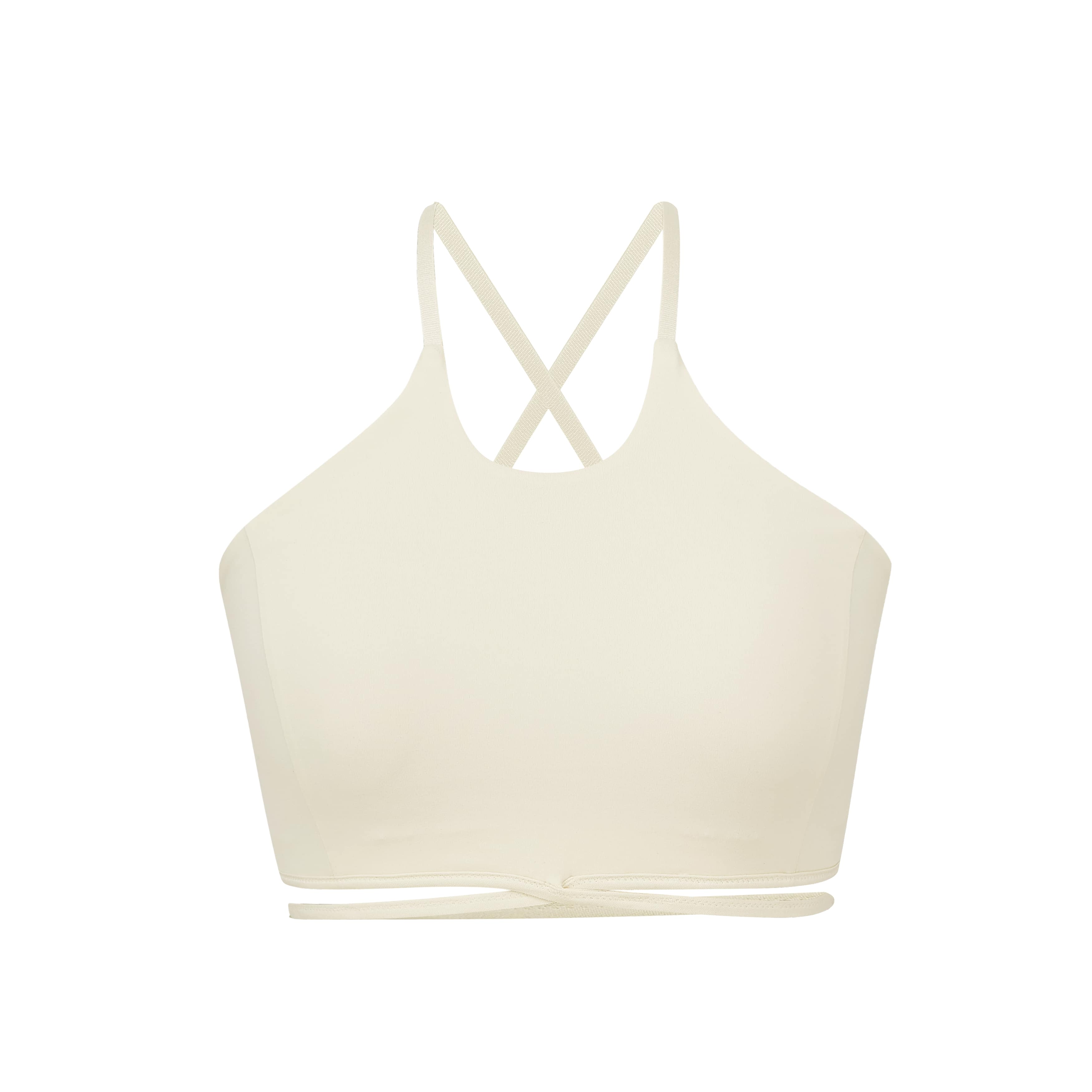 white sports bra