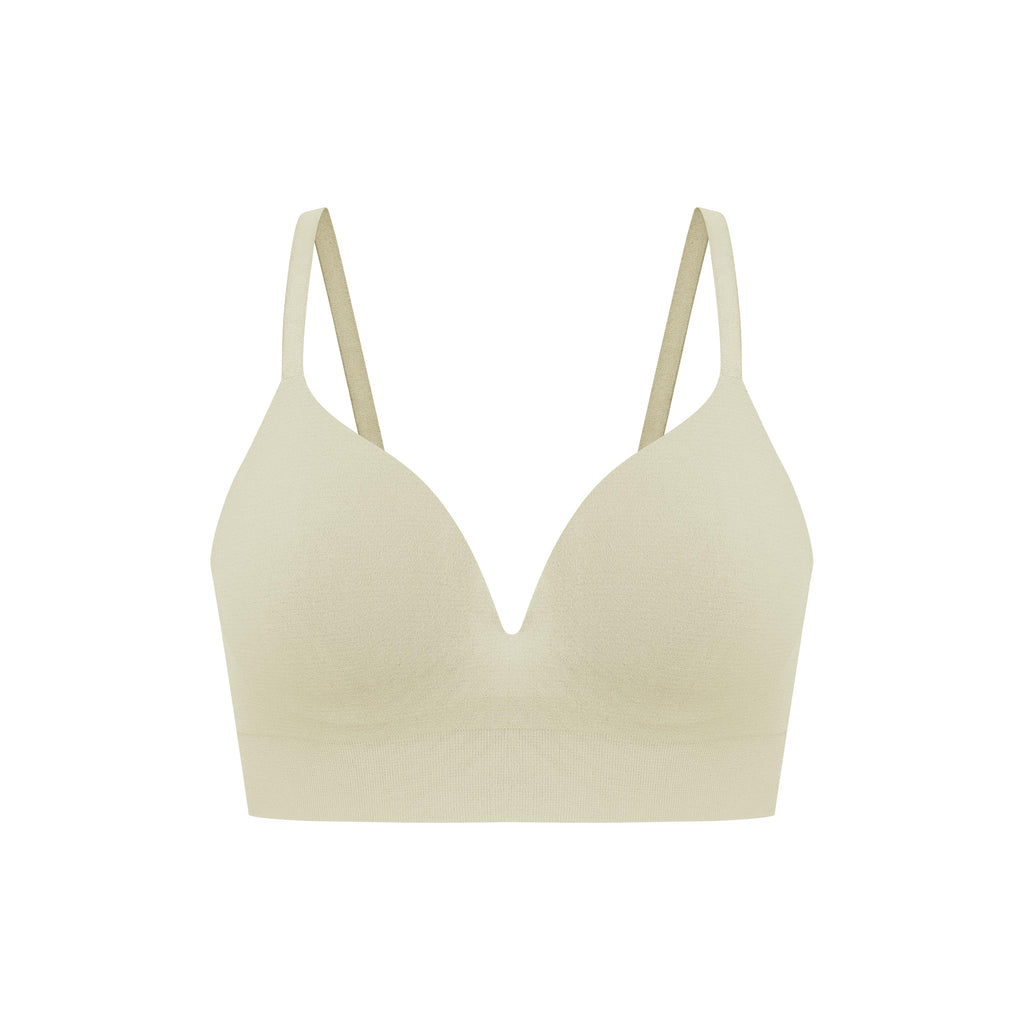 a cream color bra