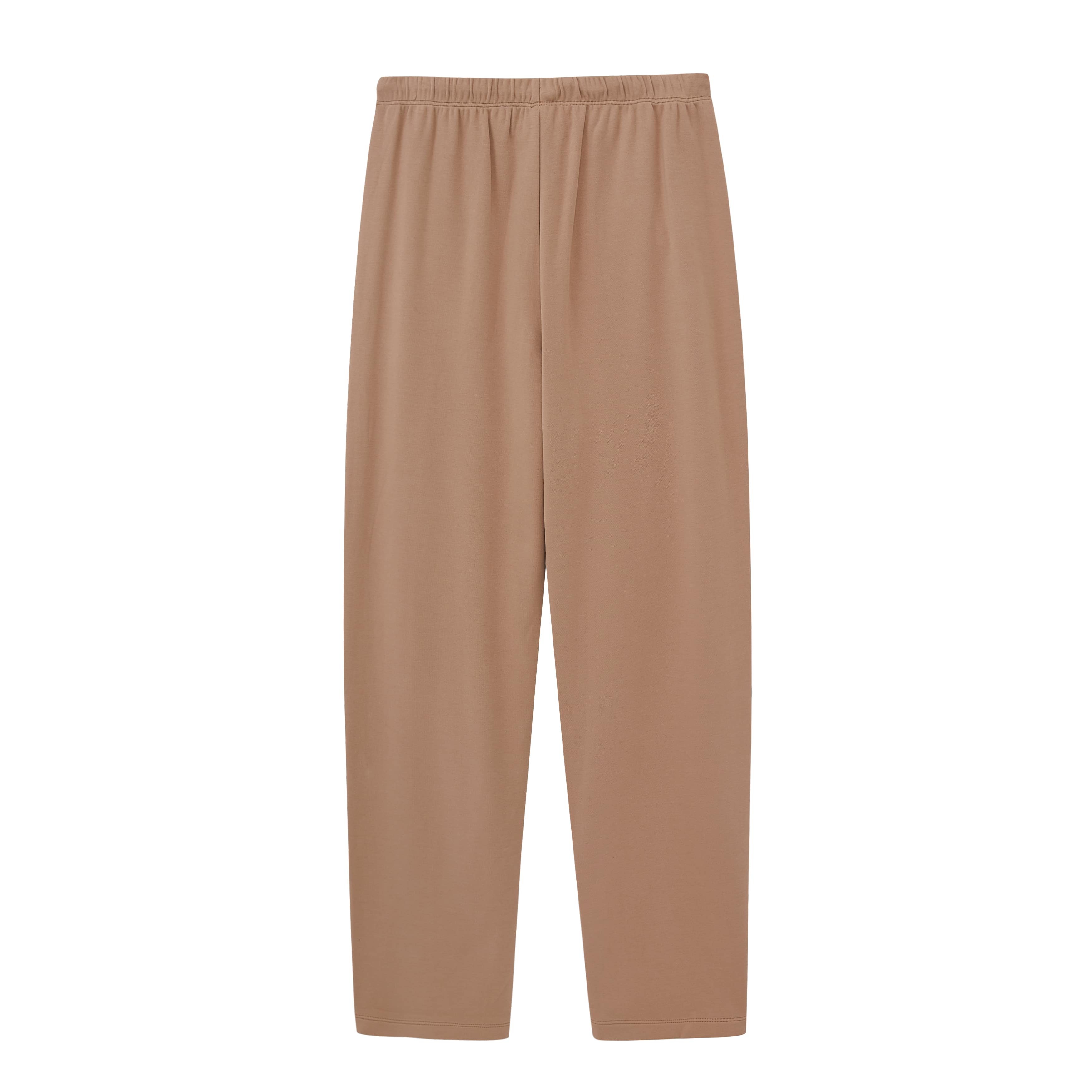 a pair of coffee color pants 