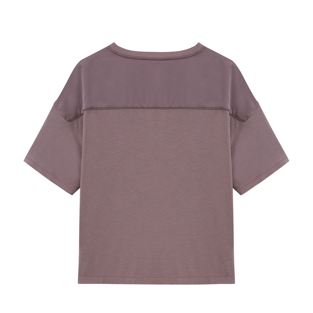back of purple pajama t-shirt