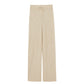ivory flare knitted pants flat lay