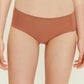woman wearing rust-colored underwear