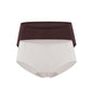 Flat lay image of brown underwear and off white underwear